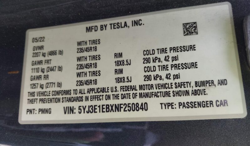 
								TESLA MODEL 3 full									