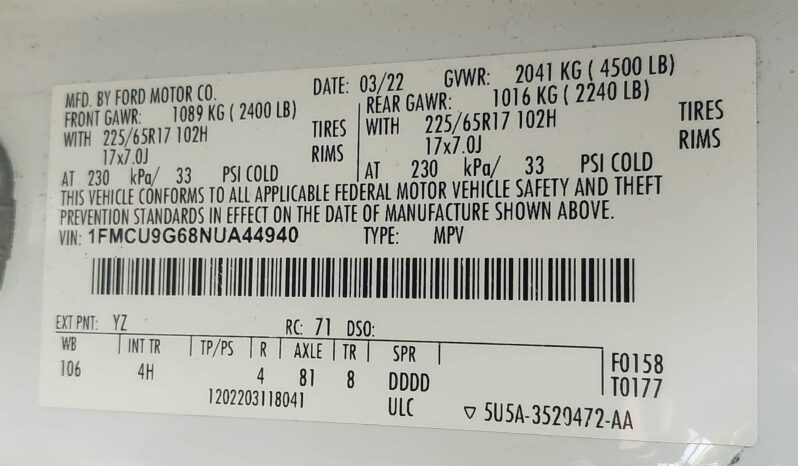 
								FORD Escape full									