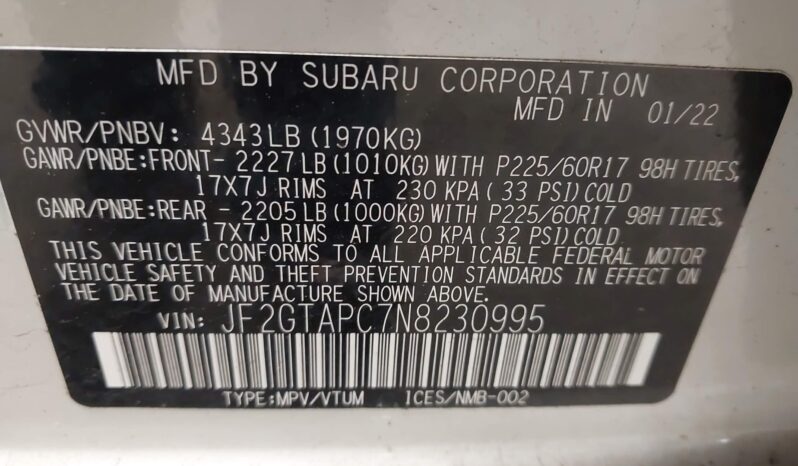 
								SUBARU CROSSTREK full									