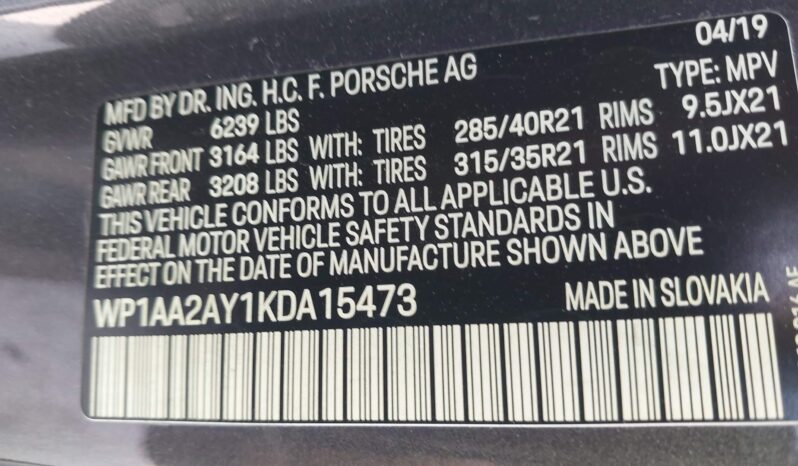 
								PORSCHE CAYENNE full									
