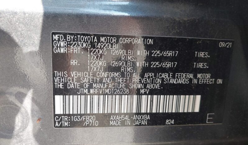
								2021 Toyota RAV4 full									