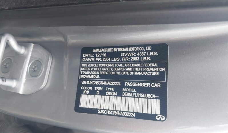 
								2016 Infiniti QX30 full									