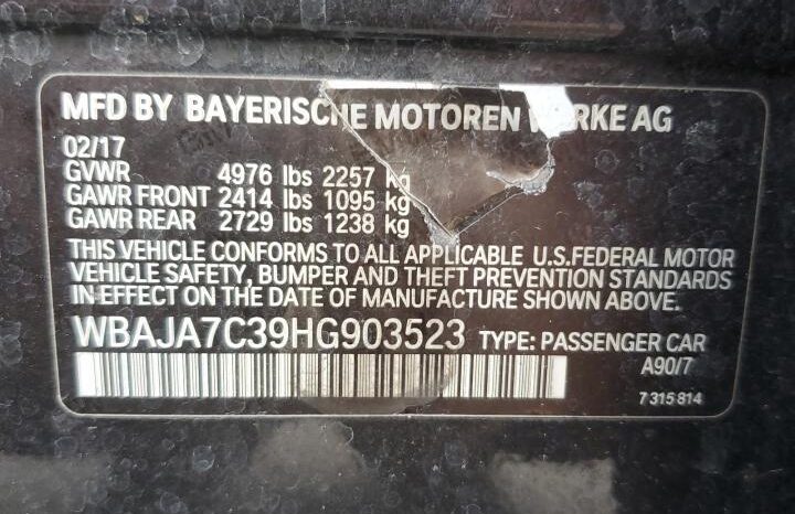 
								2017 BMW 530 XI full									