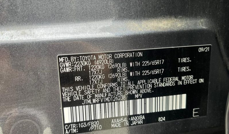 
								2021 Toyota RAV4 HYBRID full									