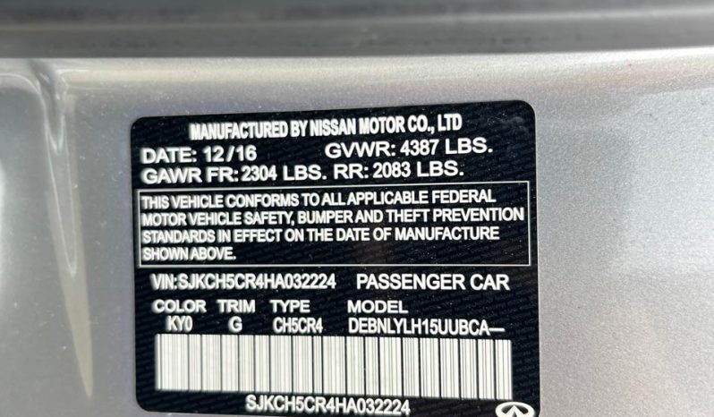 
								2016 Infiniti QX30 full									