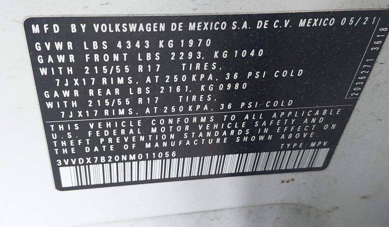 
								2022 Volkswagen Taos full									