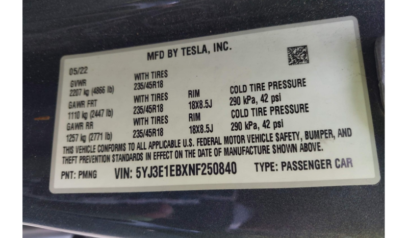 TESLA MODEL 3 full