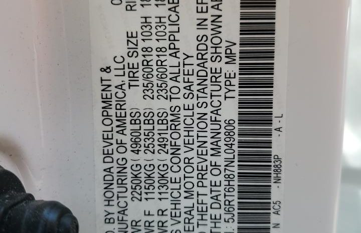 
								2022 Honda CR-V full									