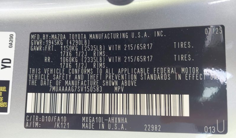 
								2025 Toyota Corolla Cross full									