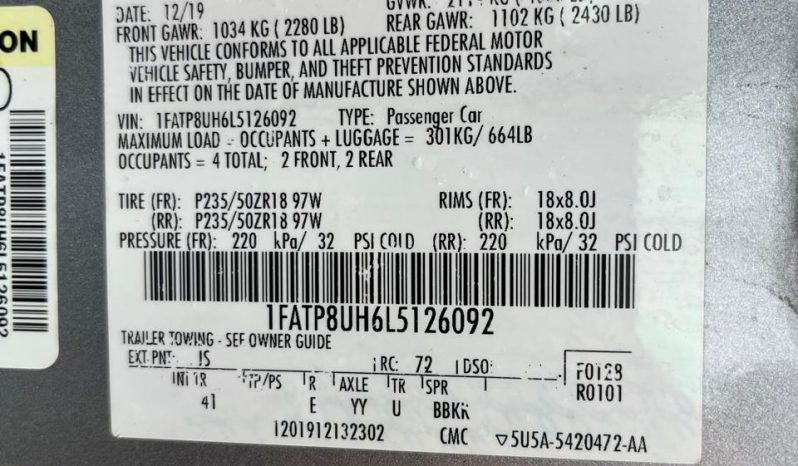 
								2020 Ford Mustang full									