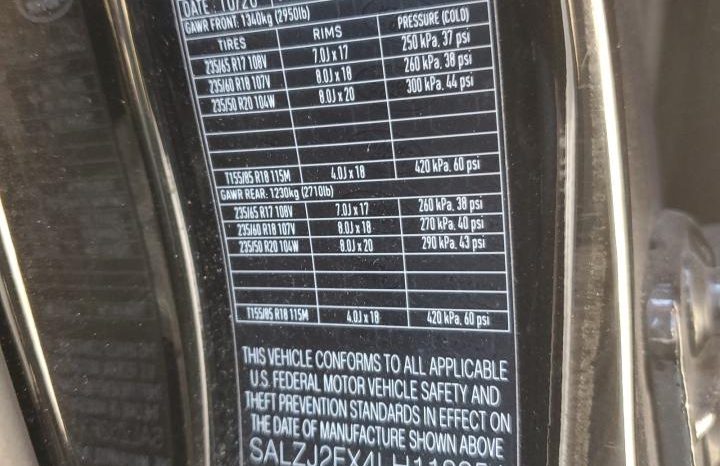 
								2020 Land Rover Range Rover full									