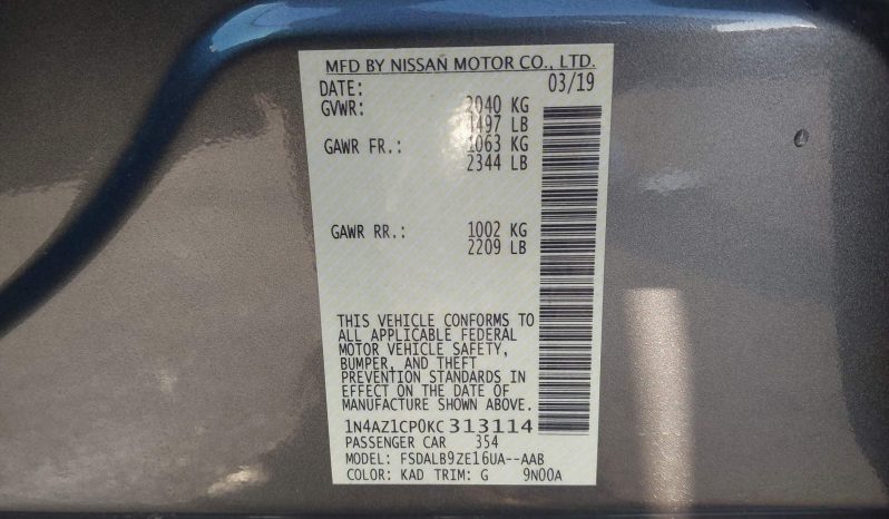 
								2019 Nissan Leaf full									