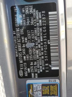 
										2020 Kia Sorento full									