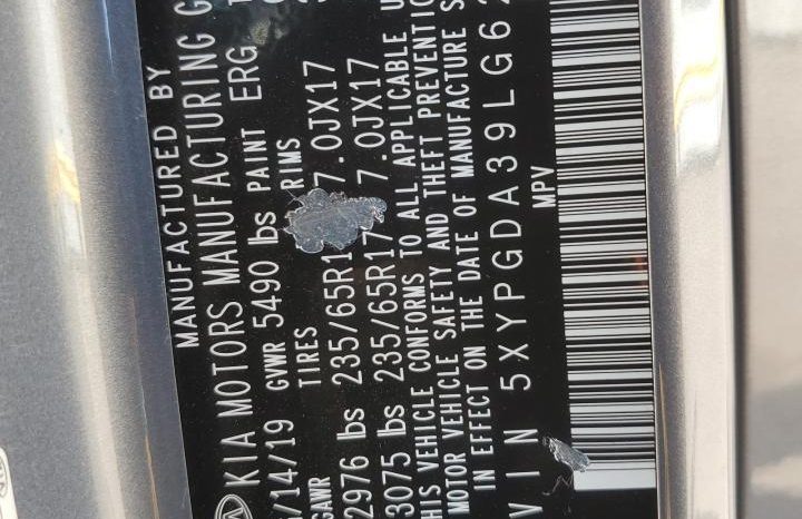 
								2020 Kia Sorento full									