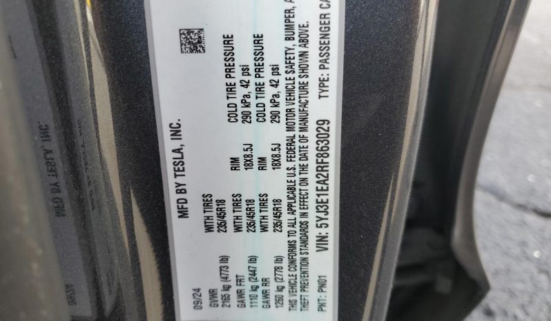 
								2024 Tesla Model 3 full									