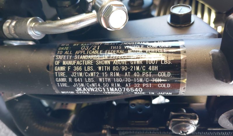 
								2021 Kawasaki VN900 full									