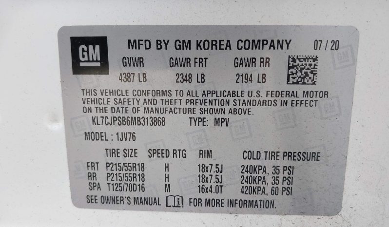 
								2021 Chevrolet Trax full									