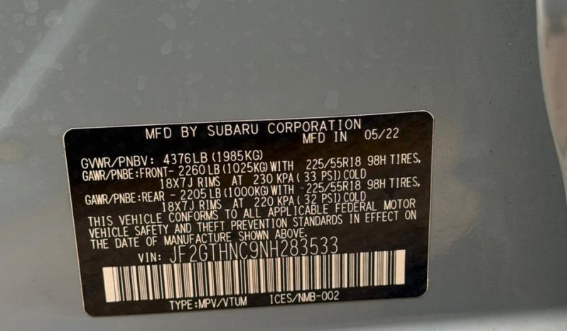 
								2022 Subaru Crosstrek full									