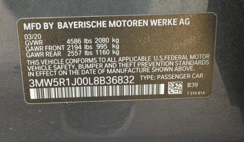 
								2020 BMW 330I full									