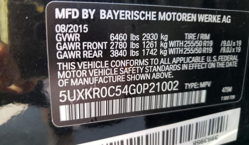 
								2016 BMW X5, Xdrive35I full									