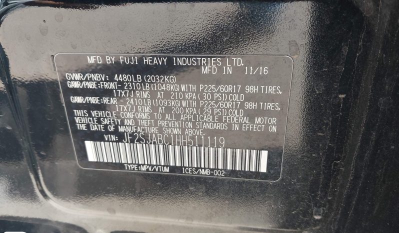 
								2017 Subaru Forester, 2.5I full									