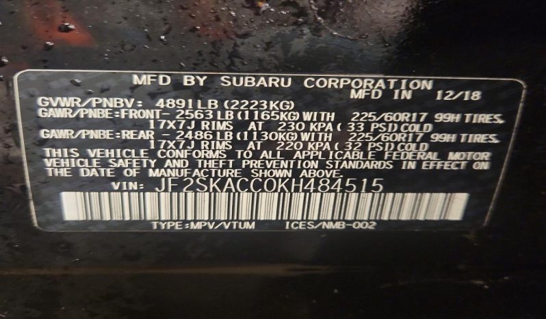 
								2019 Subaru Forester full									