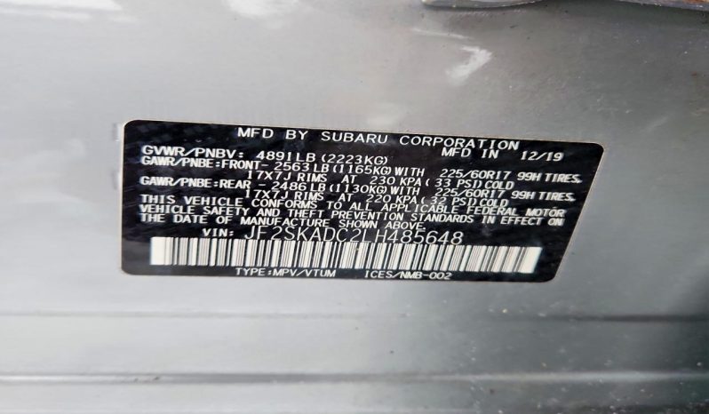 
								2020 Subaru Forester full									