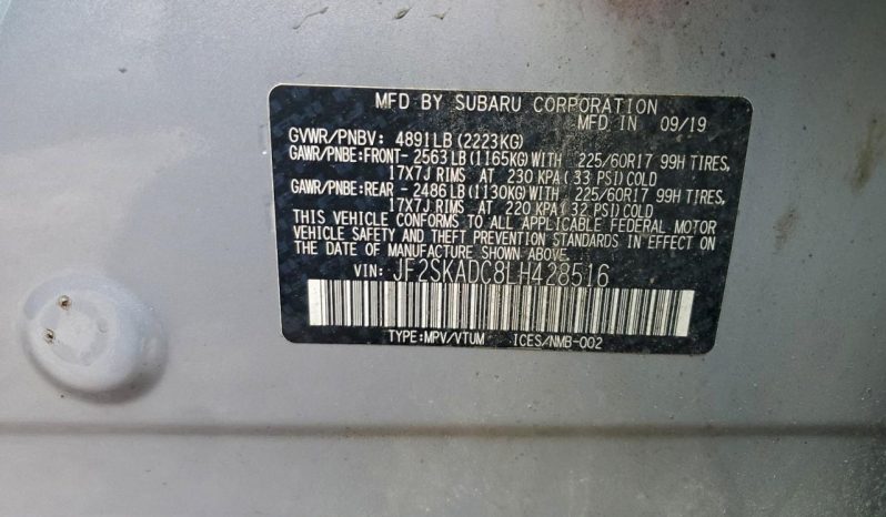 
								2020 Subaru Forester full									