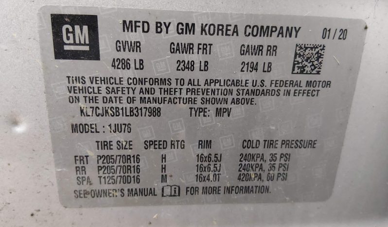 
								2020 Chevrolet Trax full									