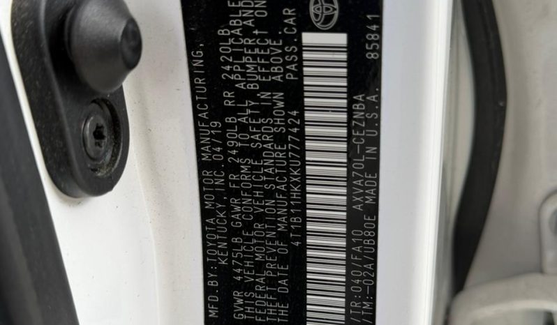 
								2019 Toyota Camry full									