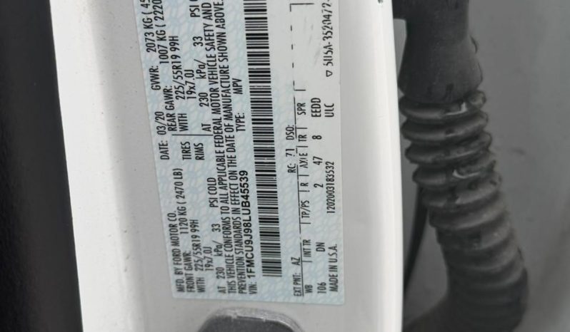 
								2020 Ford Escape full									