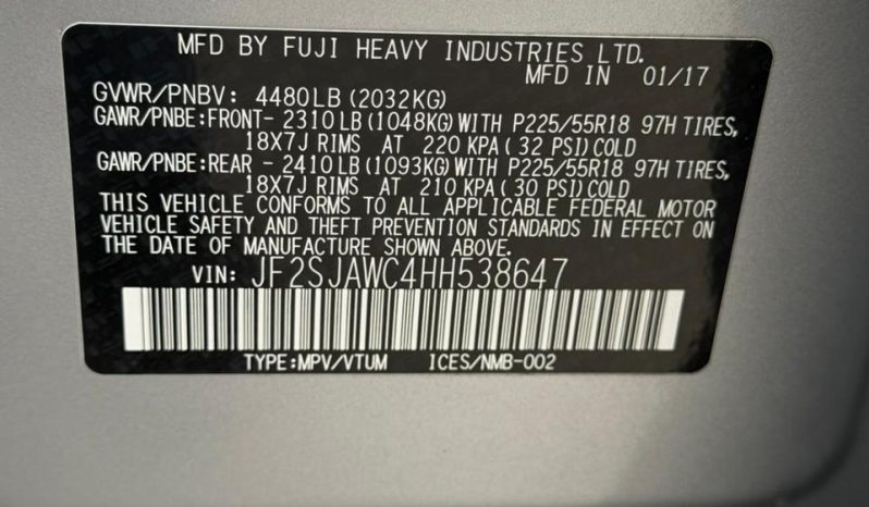 
								2017 Subaru Forester full									