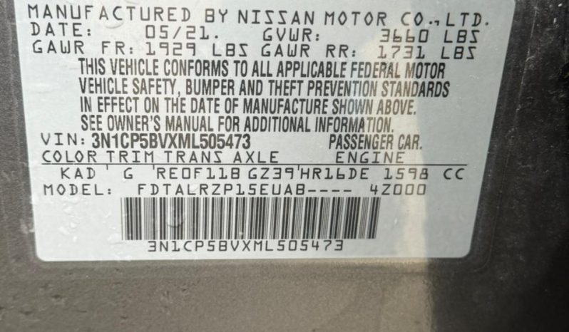 
								2021 Nissan Kicks, S Xtronic Cvt full									