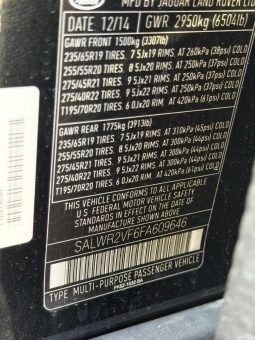 
										2014 LAND ROVER Range Rover Sport full									