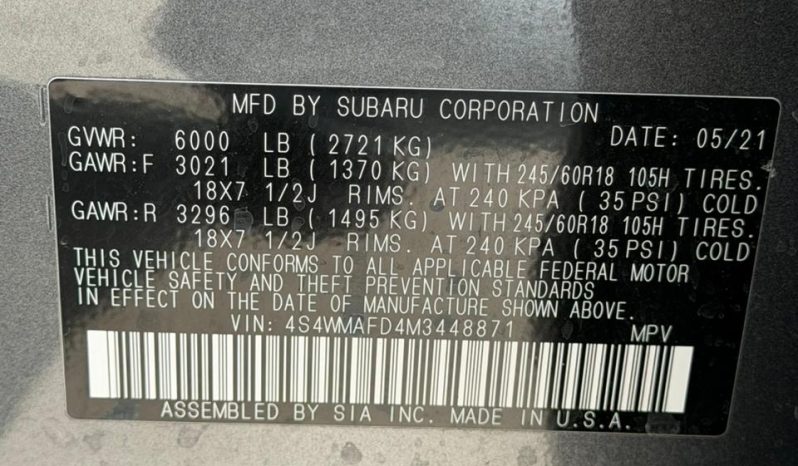 
								2021 Subaru Ascent, Premium full									