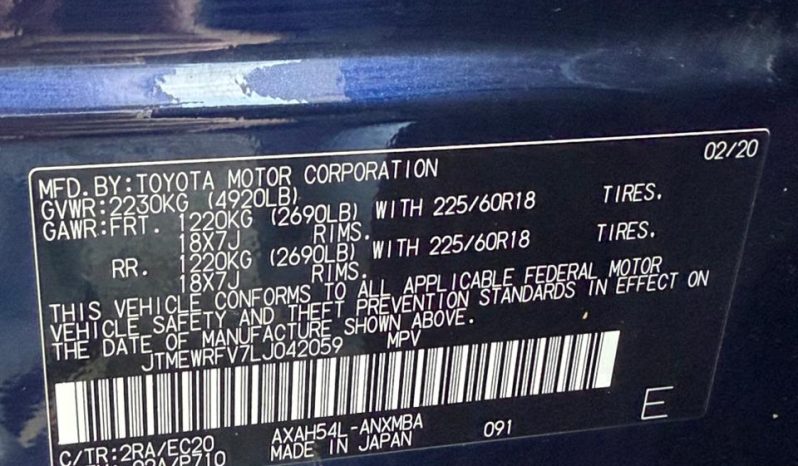 
								2020 Toyota RAV4 full									