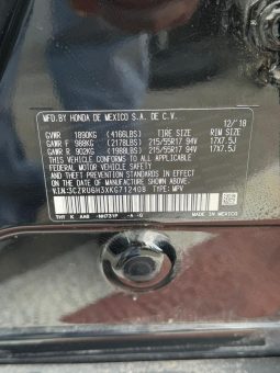 
										2019 Honda HR-V full									