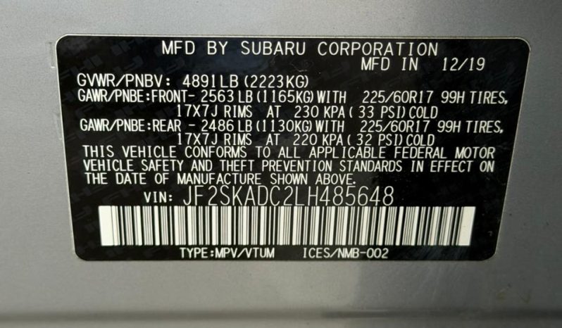 
								2019 Subaru Forester full									