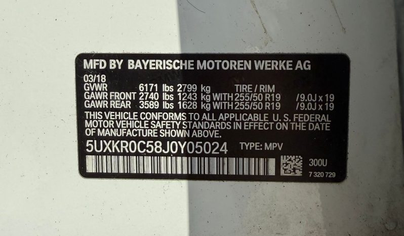 
								2018 BMW X5, Xdrive35I full									