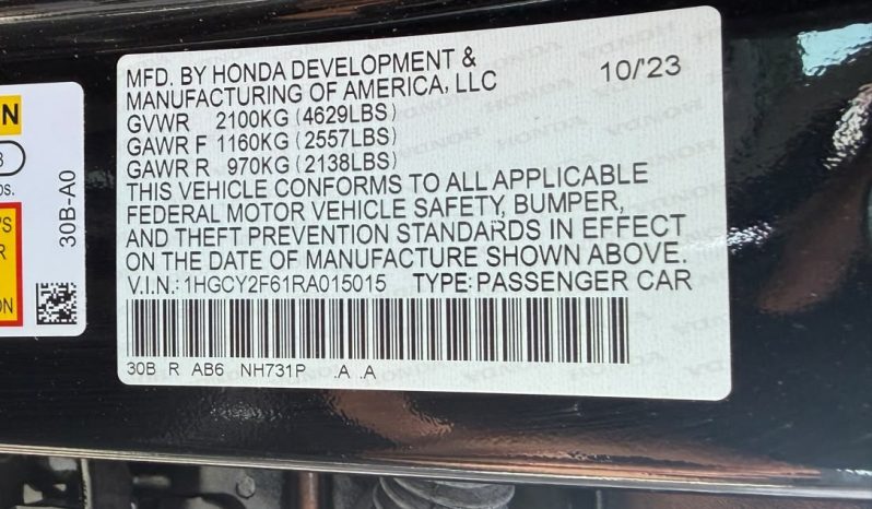 
								2024 Honda Accord, Hybrid Exl full									