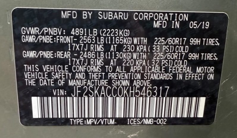 
								Subaru Forester full									