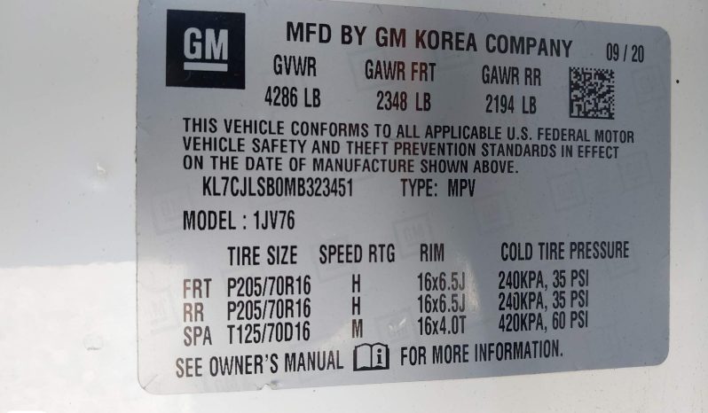 
								2021 Chevrolet Trax, Fwd Lt full									