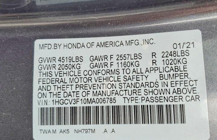 
								Honda Accord Hybrid full									