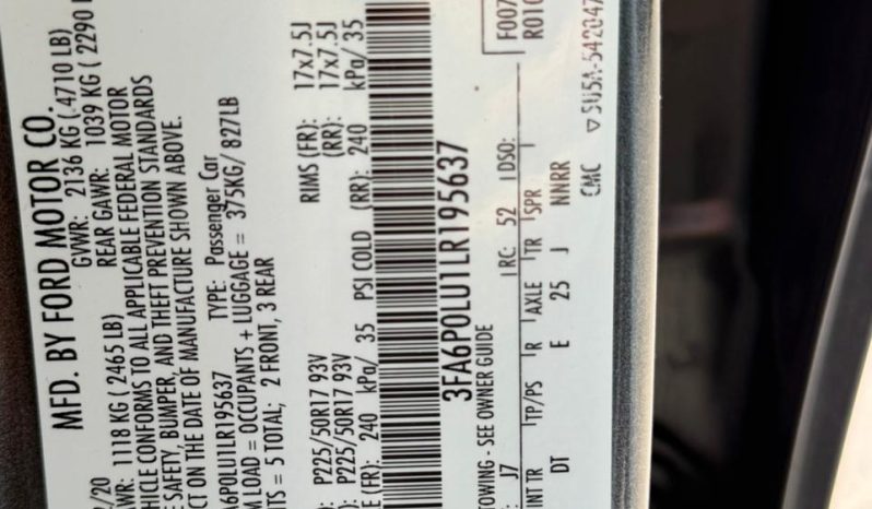 
								2020 Ford Fusion, SE full									