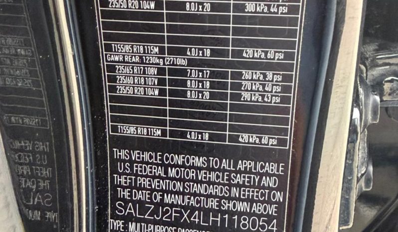 
								2020 Land Rover Range Rover full									