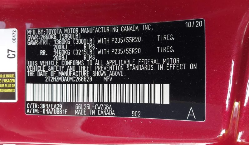 
								2021 Lexus RX, 350 full									