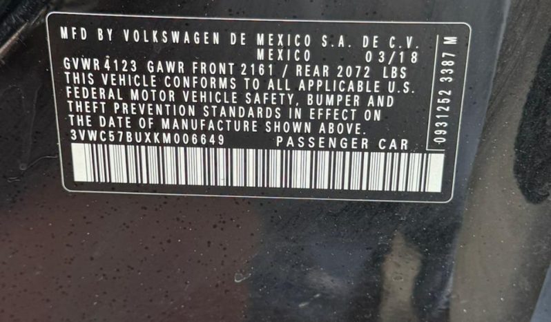 
								2019 Volkswagen Jetta, S full									