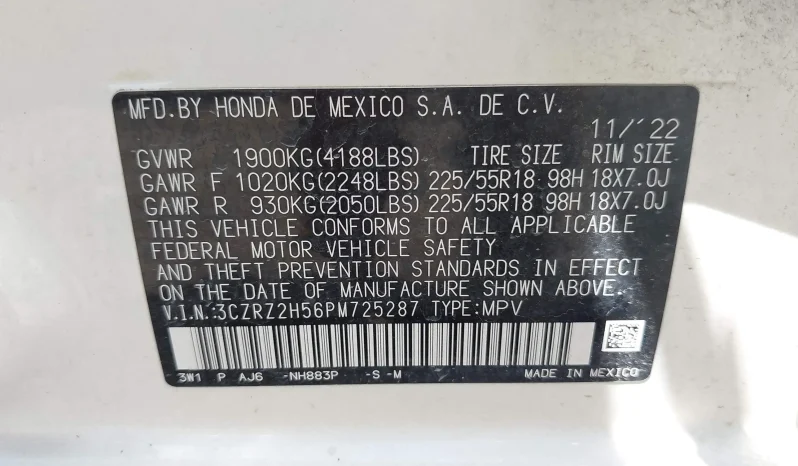 
								Honda HR-V full									
