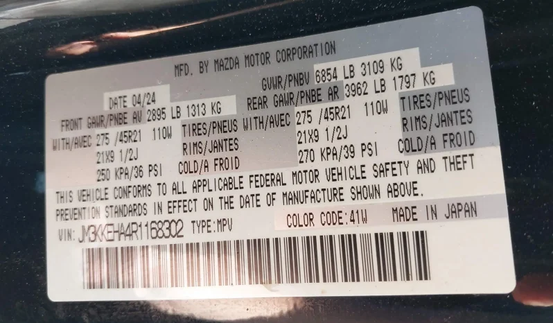 
								Mazda Cx-90 Phev full									
