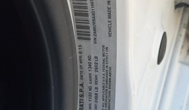 
								2016 Maserati Ghibli, S full									